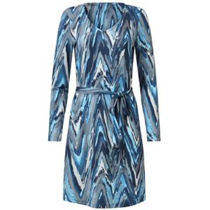 Smashed Lemon - Damesjurk - Lichtblauw-grijs - Zig Zag Print