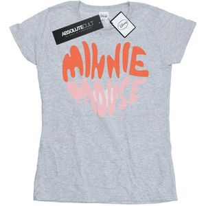 Li-cense Disney dames minnie mouse hartvormig katoenen t-shirt