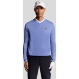 Lyle & Scott - Golf Wool Blend - V-halstrui - Blauw