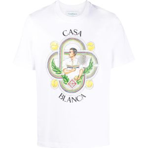 Casablanca - T-shirt - Wit - Le Joueur-print