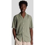 Lyle & Scott - Contrast Cuff Shirt - Klei Groen - Overhemd
