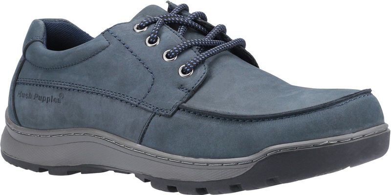 Hush Puppies - Tucker - Leren Mocassins - Marineblauw - Nubuck