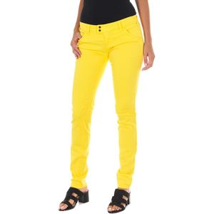 Met - Stretch Skinny Jeans - Geel - Dames