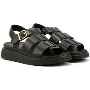 FitFlop - GEN-FF Fisherman - Leren Sandalen - Zwart