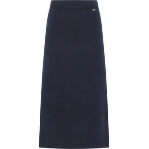 DreiMaster - A-lijnrok - Marine - Gebreid - Dames