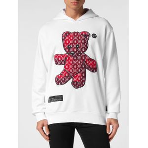 Philipp Plein - Hooded Sweatshirt Teddy - Wit - Katoen