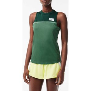 Lacoste - Sport Contrast Stretch - Damestank - Groen
