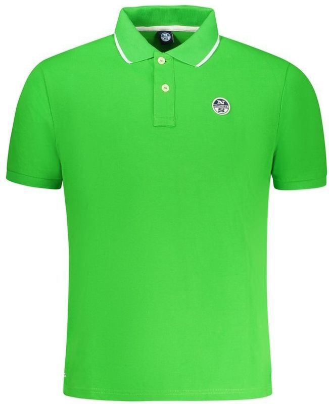 North Sails - Klassiek Katoenen Poloshirt - Groen - Heren