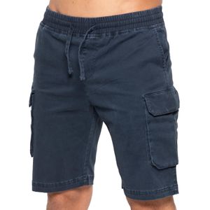 Enzo - Heren Cargo Korte Broek - Navy