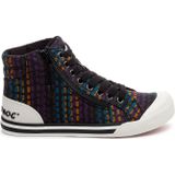Rocket Dog Dames Jazzin HI Sneaker, 3 UK Zwart Multi, Zwart Multi, 36 EU