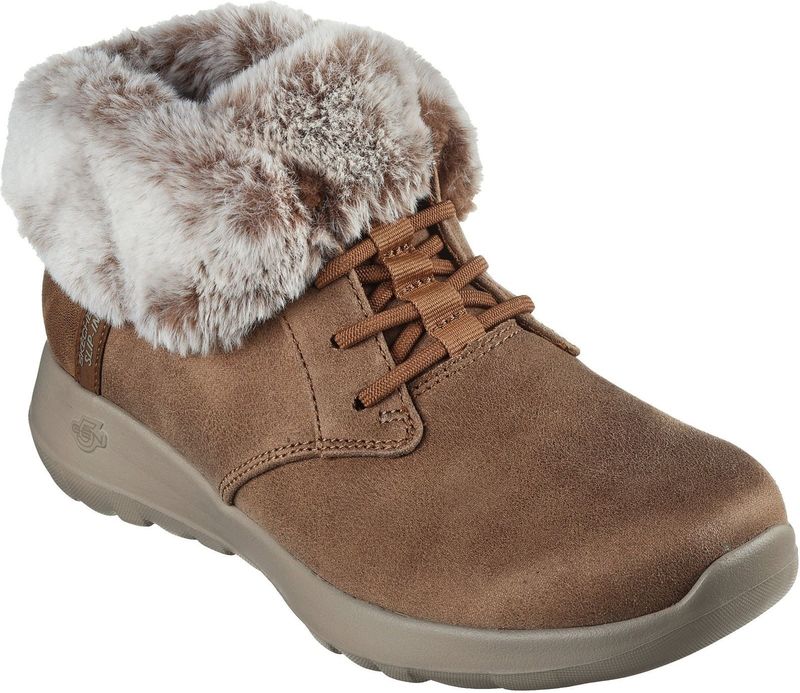 Skechers - On-the-GO Joy Cozy Charm - Enkellaarsjes - Chestnut
