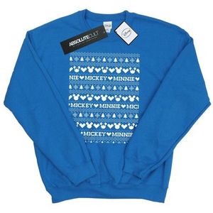Li-cense Disney heren mickey en minnie kerst fair isle sweatshirt