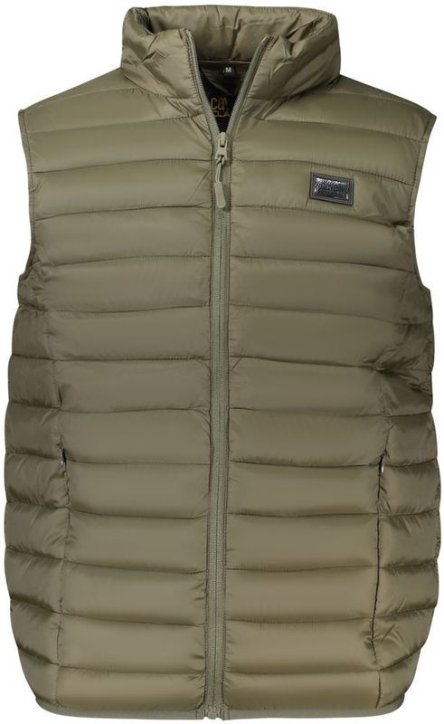 Cavalli Class - Polyester Jack - Groen - Heren - Met Rits en Zakken