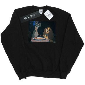 Li-cense Disney dames lady and the tramp spaghetti slurp sweatshirt