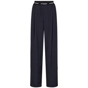 Co'Couture - Amina CC Logo Panel LL - Broek - Blauw