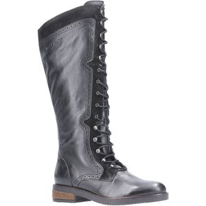 Hush Puppies - Rudy - Dameslaars - Zwart - Leer/Suède - Met Rits