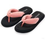 Rocket Dog - Sunset Puff - Slippers - Perzik - Gele Puffy Badstof Banden