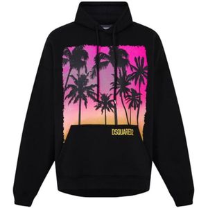 Dsquared2 - Herca Fit - Hoodie - Zwart - Sunrise Design
