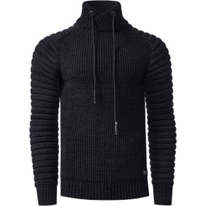 Rusty Neal - Biker Chunky - Gebreide Trui - Normale Pasvorm - Opstaande Kraag