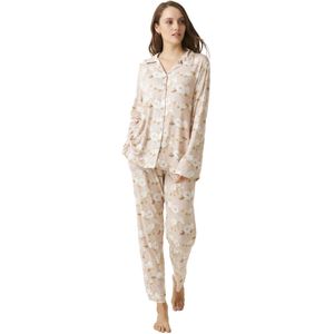 JJBDP1000 Damespyjama met lange mouwen