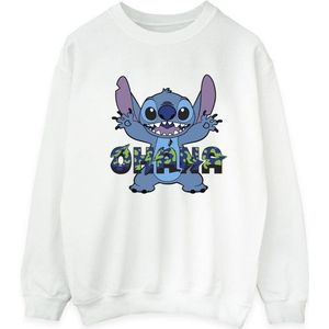 Li-cense Disney heren lilo and stitch ohana blauw glitch sweatshirt