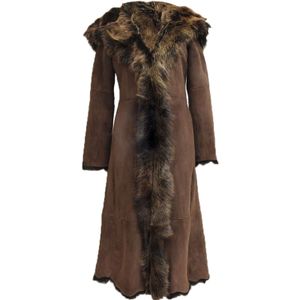 Dames - Toscana - Trenchcoat - Suède - Met Capuchon