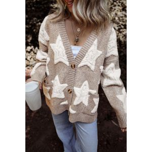 Sterrenpatroon Gebreide Cardigan