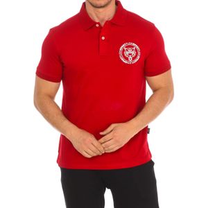 Plein Sport - Polo met Korte Mouwen - Rood - Katoen