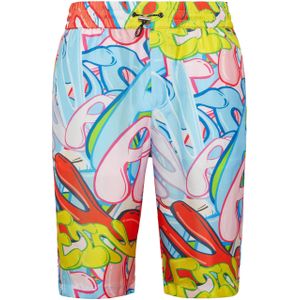 Philipp Plein - Bombing Graffiti Shorts - Veelkleurig - Korte Broeken