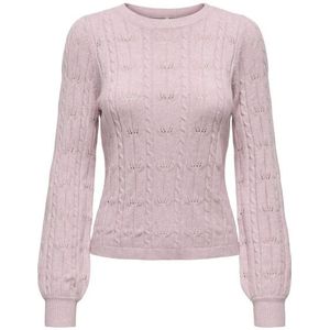 Only Onlkatia ls structure o-neck pull cc knt licht