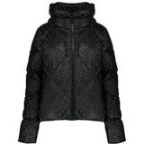 Geisha - Jas Leopard - Donsjack - Zwart - Dames