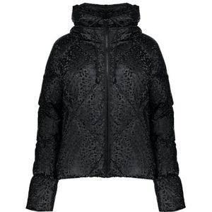 Geisha - Jas Leopard - Donsjack - Zwart - Dames