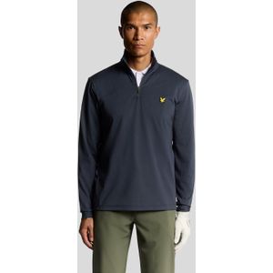 Lyle & Scott - Golf Course Midlayer - Marineblauw - Sportshirt