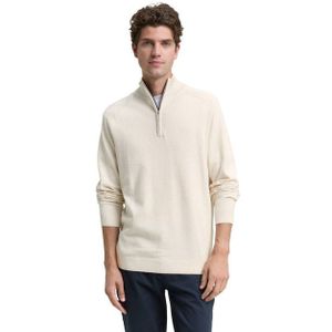 Tom Tailor - Trui - Beige - Zip