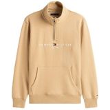 TOMMY HILFIGER - Sweatshirt - Navy - Met Halve Rits - Lange Mouw