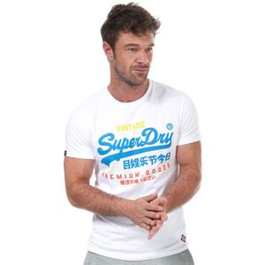 Superdry - VL Tri-T-shirt - Wit - Heren