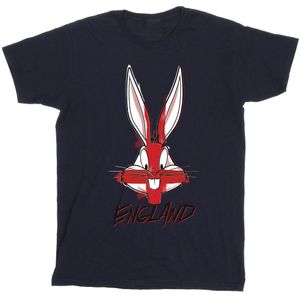 Li-cense Looney tunes heren bugs england gezicht t-shirt