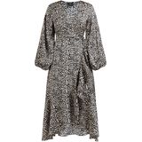 faina Jurk  crème / zwart