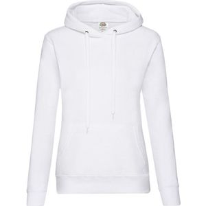 Fruit of the Loom - Eenvoudige Sweater - Groen - Katoen/Polyester - Dubbellaags Capuchon