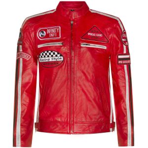 Leren Jack - Premium Nappaleer - Race-Motorfietsjack - Met Rits