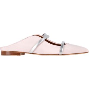 Malone Souliers Maureen Muiltjes in Roze Satijn