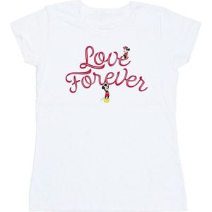Li-cense Disney dames mickey mouse love forever katoenen t-shirt