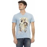 Trussardi - Action - T-Shirt - Blauw - Katoen