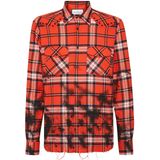 Philipp Plein - Flanella Tartan Shirt LS - Overhemd - Oranje - Katoen