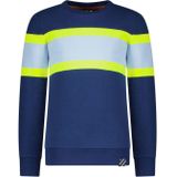 B.Nosy Jongens sweater met horizontale colorblock stripe lake