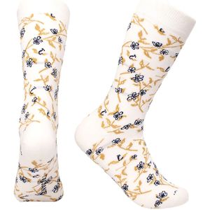 Tresanti Cuneo | socks with flowers | ivory