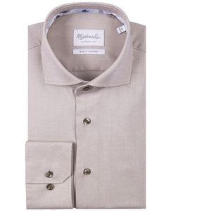 Michaelis Licht overhemd met bloemen in de kraag