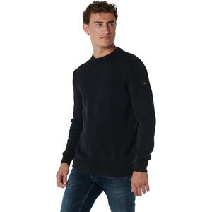 No Excess Pullover crewneck relief garment dy black