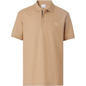 Burberry - Polo Shirt - Beige - Branded Circle Logo