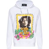 Dsquared2 - Bedrukte Hoodie - Wit - Katoen